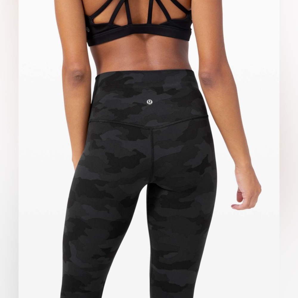 Lululemon Align Pant 25” Heritage 365 Camo Deep Coal Multi